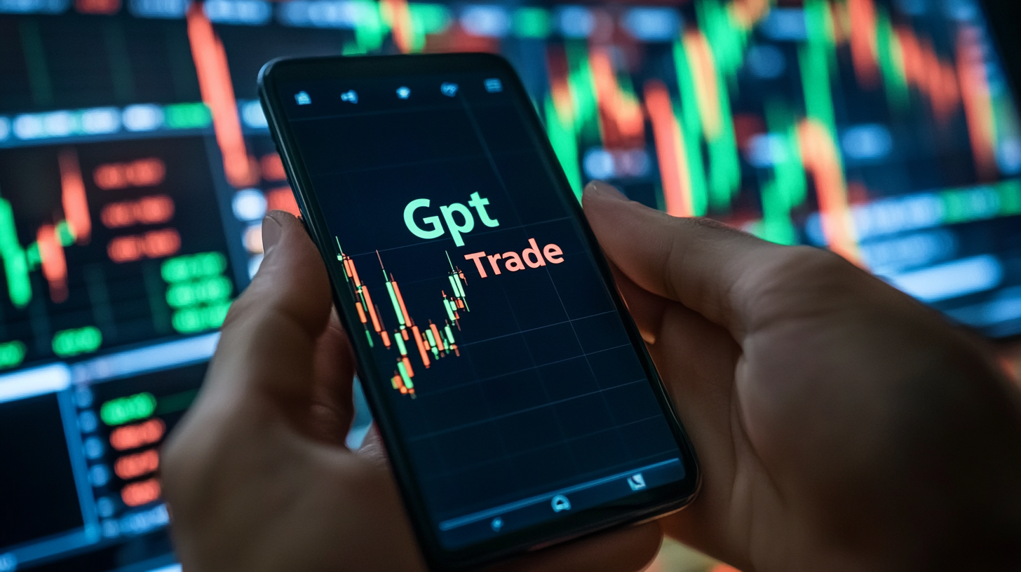 GPTrader-appen på en smartphone
